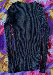 Ribbed Knit Long Sleeve Top