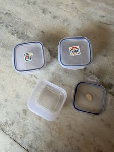 Set Of 3 150 Ml Lock Containers