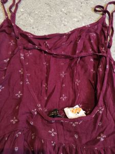Floral Deep Back Kurti/dress