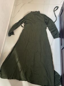 Olive Green Shirt Dress by Tokyo Talkies