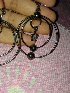 Hoop Star Earrings
