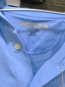 Peter Millar Polo - Light Blue, Size Large