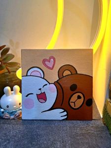 Kawaii Bear Hug Painting