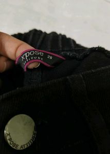 Black wide leg jeans