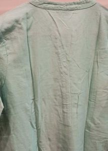 Mint Green Button-Down Tunic
