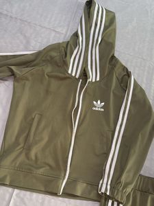 Adidas Olive Tracksuit Jacket and pants