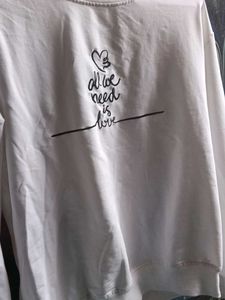 Cute &#39;All We Need Is Love&#39; sweatshirt