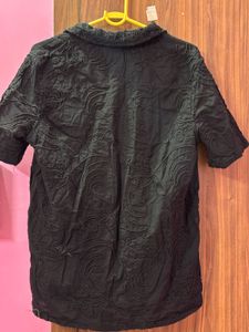 Embroidered Black Shirt