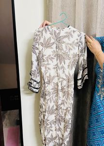 Floral Print Kurti with Dupatta