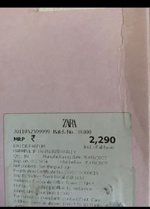 Zara sultry Pear Edp