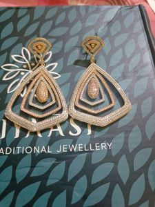 Priyassi Earrings...Ad Stones Totally New With Tag