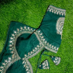 Vichtra Silk Embroidery Blouse
