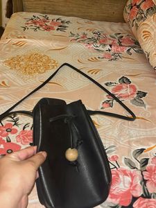 Black Bucket Bag