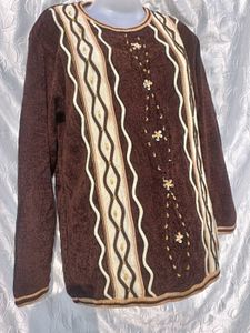 Vintage Brown Knit Sweater 🤎