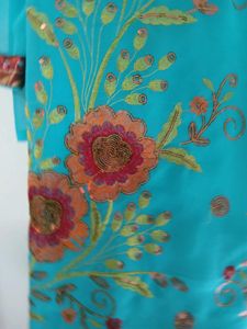 Casual Saree With Chumky Work Unused