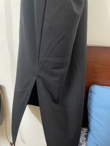 Black Slit Dress - H&amp;M