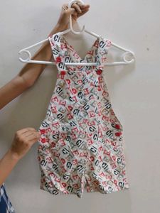 Cute Patterned Baby Romper