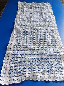 White Crochet Runner