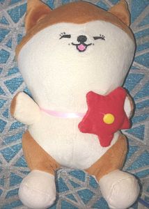 Adorable Plush Fox with Star