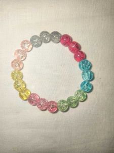 Colorful Crystal Beaded Bracelets (Pack of 2)🦄💗