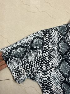 Snakeskin Print Top Branded From Ginger