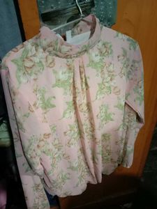 Floral Mock Neck Top