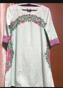 Pure Cotton Embroidered Kurti