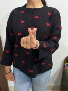 Heart Pattern Sweater