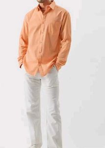 Peach Button-Down Shirt