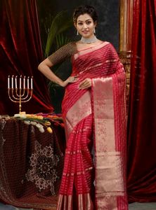 Organza Silk Saree For Festival Dhamaka