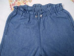 Wide Leg Denim Pants