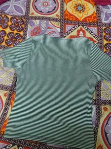Striped Square Neck Tee
