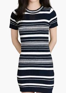 Black and White stripes mini Body Con