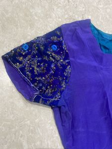 Crepe Hand Embroidered Shirt