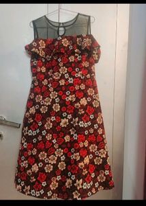 Red Floral Dess