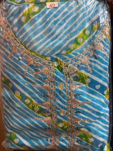 Women Saavan Leheriya Jaipuri Kurta Set