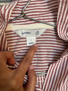 Old Navy Striped Tunic Shirt Size L