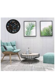 Wall Clock Black Colour Analog Watch