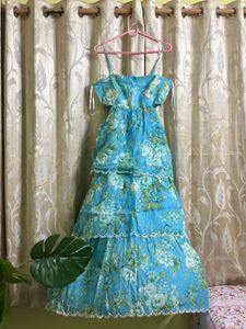Floral Tiered Maxi Layered Dress