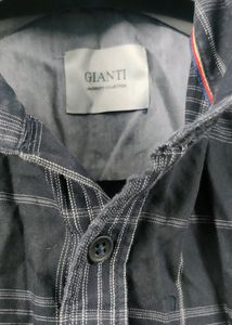 GIANTI MEN BLACK SHIRT 40 SIZE