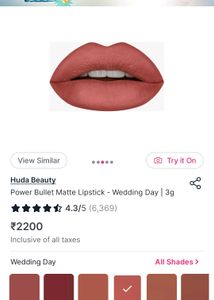 Huda Beauty Lipstick (Wedding Day)