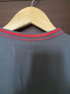 AURELIA Gray Kurta Palazzo Set (S)