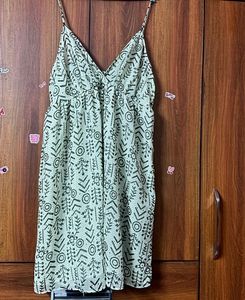 Printed Spaghetti Strap Dress