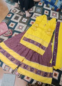Net Kurti With Short Plazo