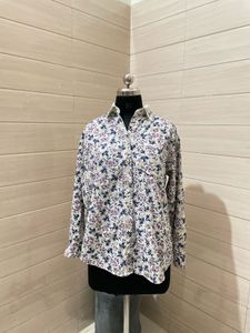 Pintresty 🌸 Oversized Floral Print Shirt