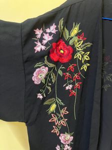 Floral Embroidered Kimono