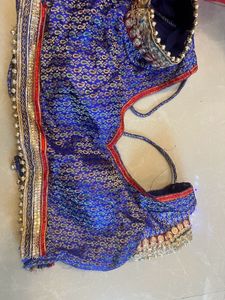 Beautiful Blue N Red Lehnga