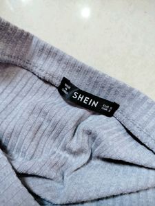 Gray One-Shoulder Mini Dress