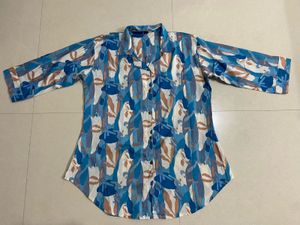 Blue Printed Co-ord Set