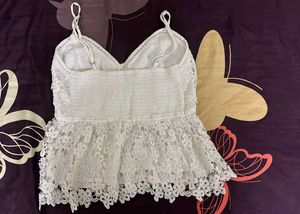 White Lace Cami Top
